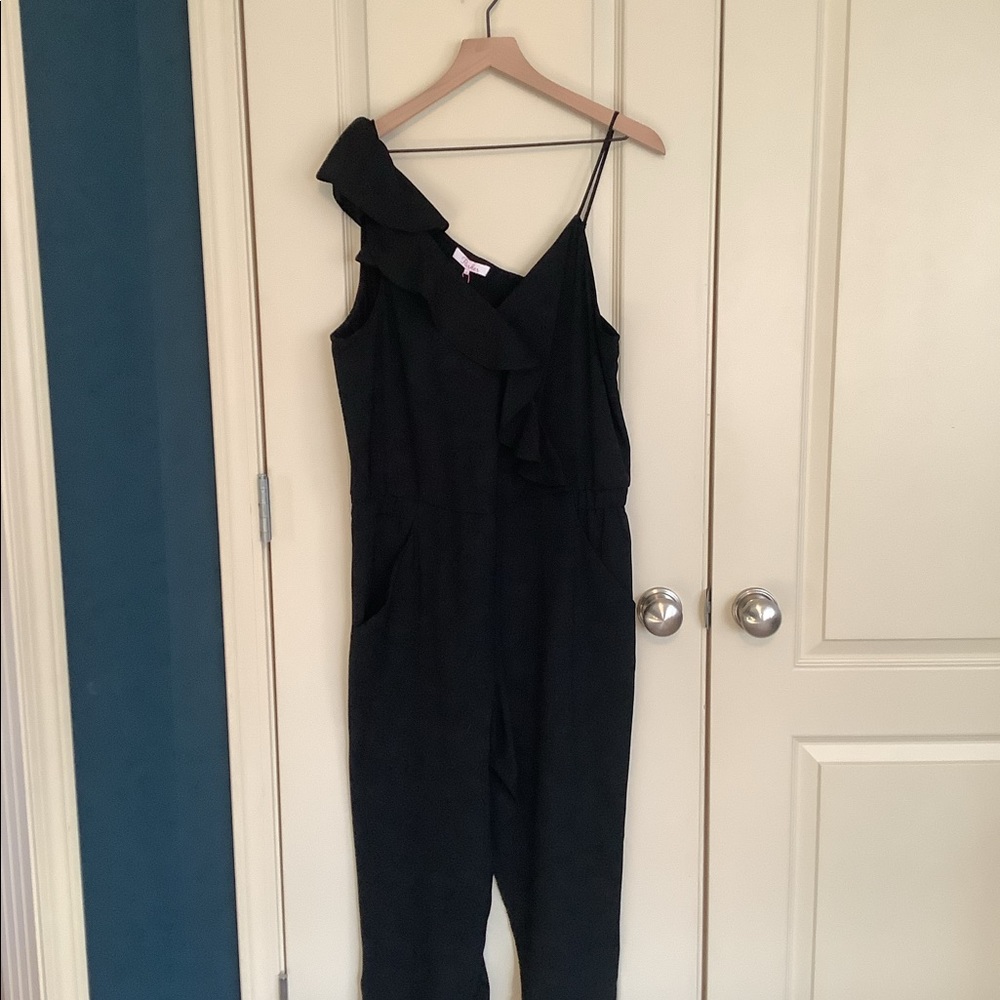 Parker Addison Black Jumpsuit NWT Sz 12